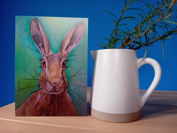 Hare Greetings Card