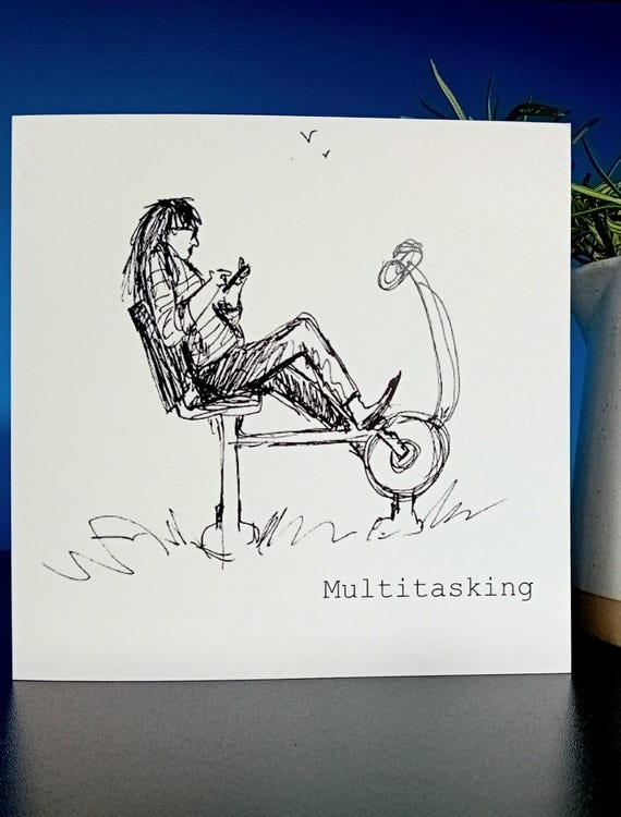 Multitasking Greetings Card
