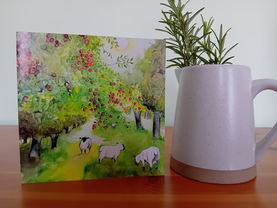 Somerset Orchard Greetings Card