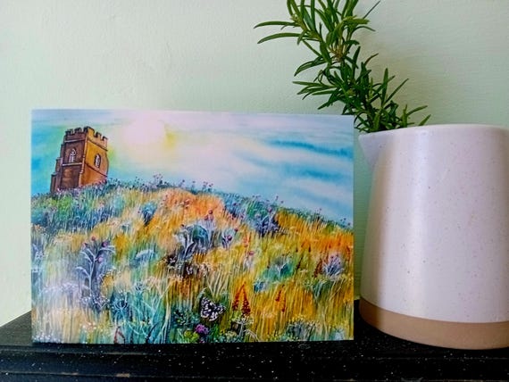 Summer Solstice, Glastonbury Tor Greetings Card