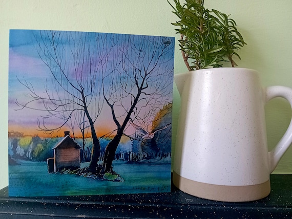 Barn Owl House, Westhay Greeting Card