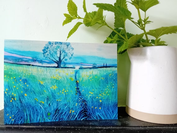 Buttercups at Dusk Greetings Card