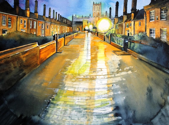 Vicar's Close, Wells (print)