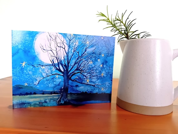 Starry Elm Greetings Card