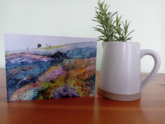 Colours of the Quantock Hills Greetings Card