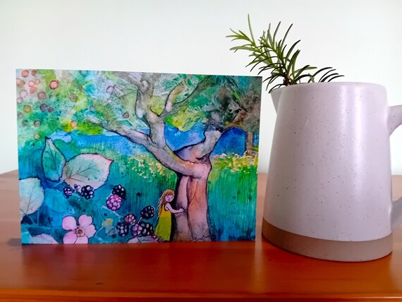Tree Hugging Greetings Card