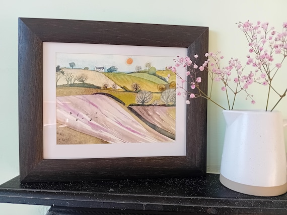 Golden Winter Sun (original watercolour)
