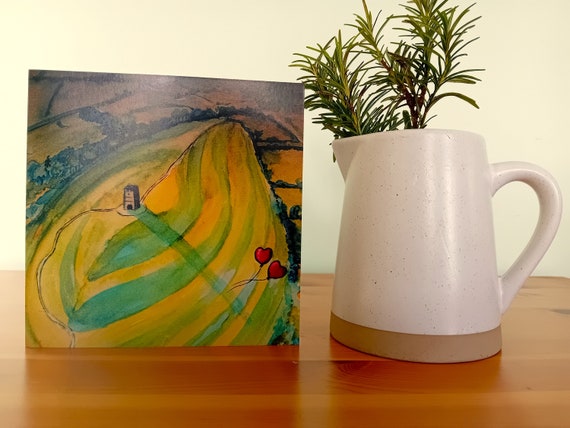 Glastonbury Tor Greetings Card