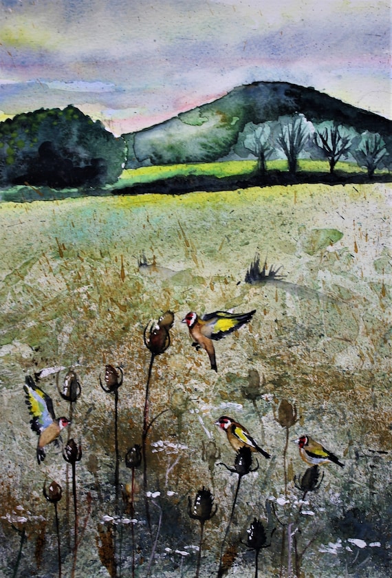 Goldfinches (print)