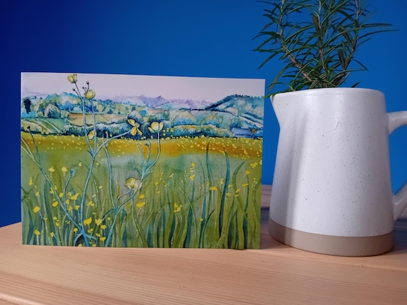 Somerset Buttercups Greetings Card