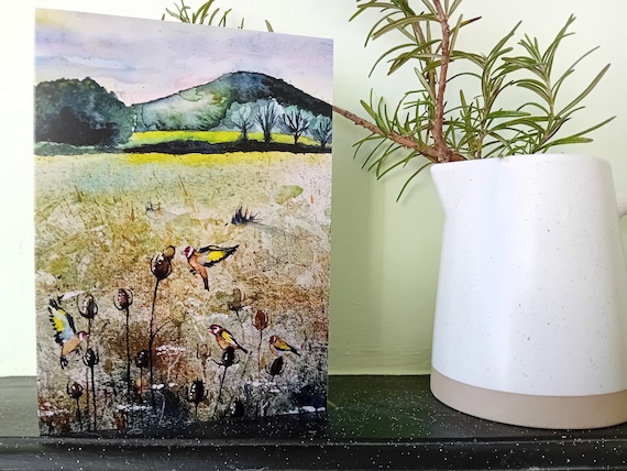 Goldfinches Greetings Card