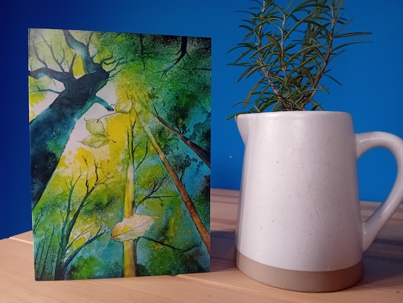 Looking Up Greetings Card