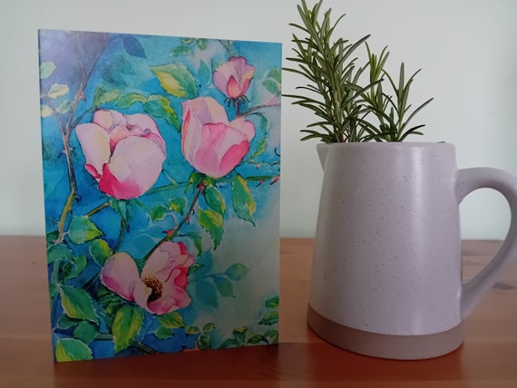 West Country Roses Greetings Card