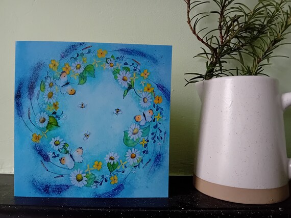 Circle of Spring Greetings Card