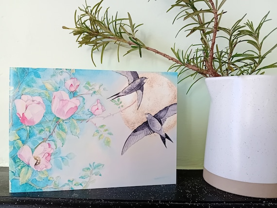 Summer Swifts Greetings Card