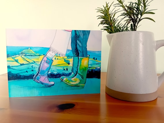 I Wellie Love You Greetings Card