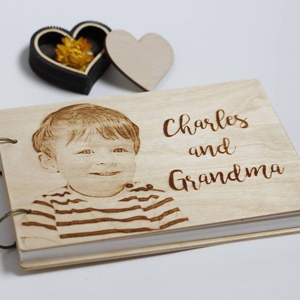 Baby photo album,gift grandma,gift grandfathers,photo book,album,guest book,baptism,christening, personalized album,personal book