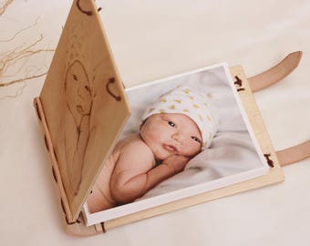 wooden photo albums etsy
