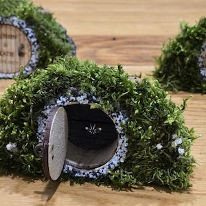 Natuurlijke schoonheid van ringdozen, houten ringdozen, rustieke ringdrager, buitenbruiloft, fantasiehuwelijk, huis van de ringen, aanzoeksringdoos afbeelding 14