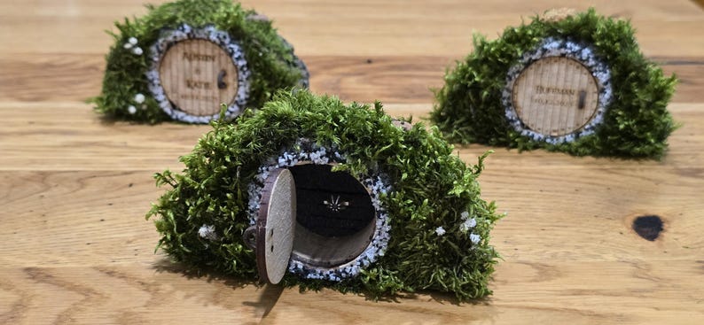 Natuurlijke schoonheid van ringdozen, houten ringdozen, rustieke ringdrager, buitenbruiloft, fantasiehuwelijk, huis van de ringen, aanzoeksringdoos afbeelding 14