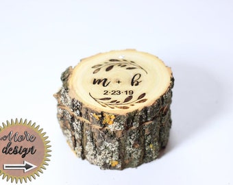 Ring Box, wedding ring box, rustic ring box, engagement ring box, Ring pillow alternative, Wood ring box, Unique design for your choice