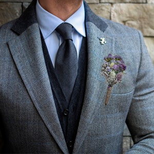 Rustic boutonniere, Boho Boutonniere, Dried flower Boutonniere, Boutonnières for man, many colors. image 8