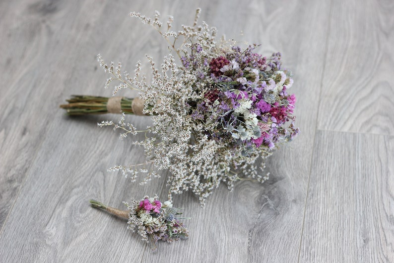 Rustic boutonniere, Boho Boutonniere, Dried flower Boutonniere, Boutonnières for man, many colors. image 9