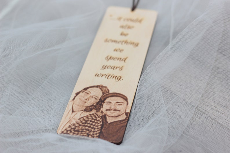 Personalized wooden bookmark, Custom bookmark, bookmarks, gift for her, grandmother, grandfather, Birthday Gifts, with your photo. image 6