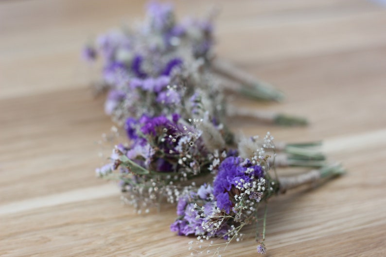 Rustic boutonniere, Boho Boutonniere, Dried flower Boutonniere, Boutonnières for man, many colors. image 3