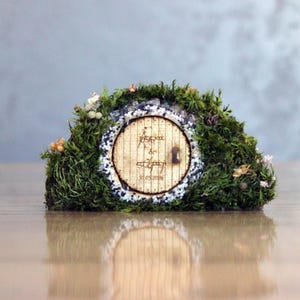 Natuurlijke schoonheid van ringdozen, houten ringdozen, rustieke ringdrager, buitenbruiloft, fantasiehuwelijk, huis van de ringen, aanzoeksringdoos afbeelding 2