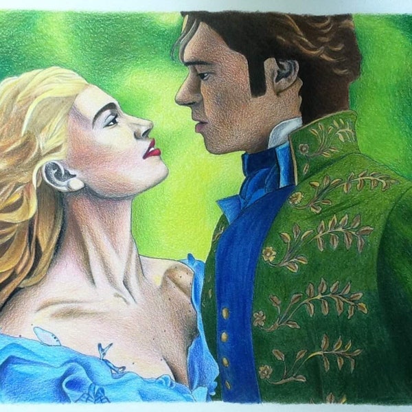 Cinderella Lily James Etsy