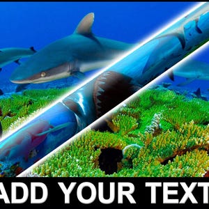 SHARK REEF Ash Pool Cue - Made to Order - Add your Text