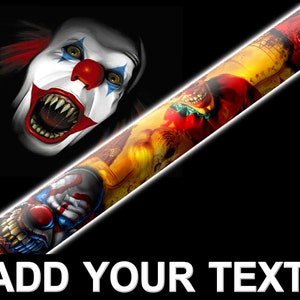 EVIL CLOWN Ash Pool Cue - Add your Name - Made to Order