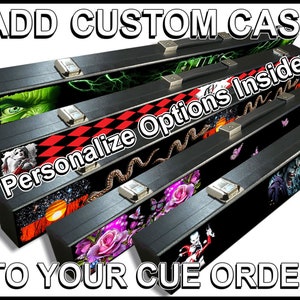 ADD MATCHING CASE - To your custom pool cue order - Listing not sold separately
