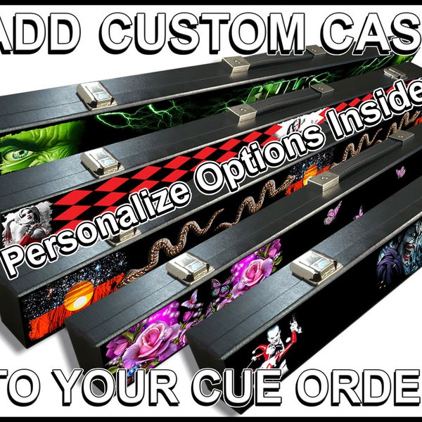 ADD MATCHING CASE - To your custom pool cue order - Listing not sold separately