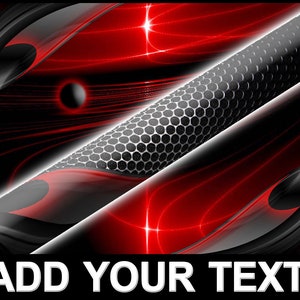 May include: Abstract digital art design with a black and grey honeycomb pattern on a red background. The text "ADD YOUR TEXT" is at the bottom of the image.