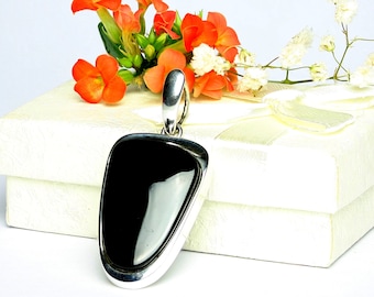 10,55g, Baltic Amber Pendant, Black Amber Silver Pendant, Elegant Amber Stone Pendant, Sterling Silver Amber Pendant,Amber Pendant For Women