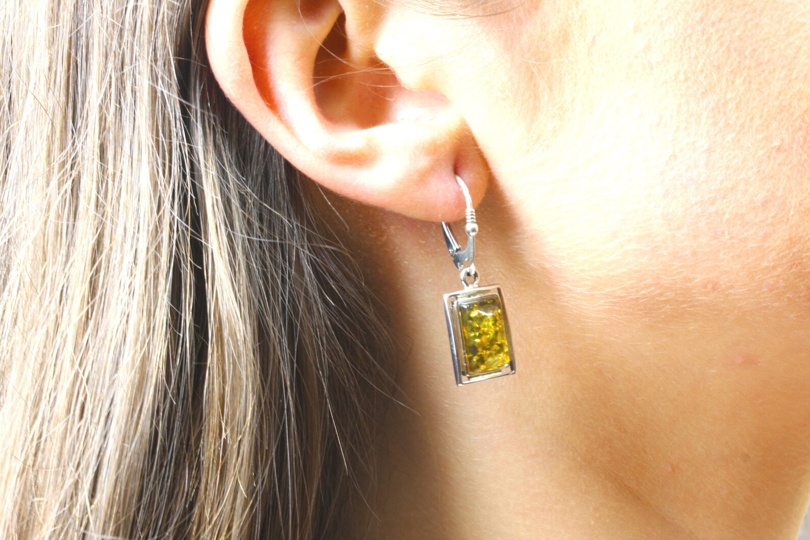 Green Earrings For Wife Romantic Earrings For Her Wife Etsy