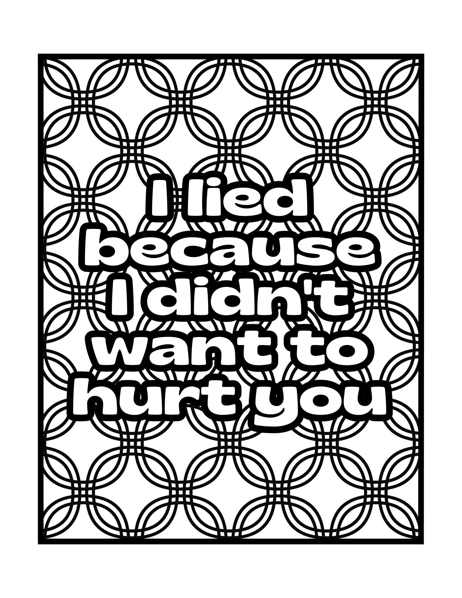 Ex Boyfriend/ex Husband Adult Coloring Pages, Geometric Patterns ...