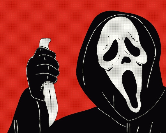 Scream / Art Print / Scream Movie / Scream Print / Halloween / - Etsy