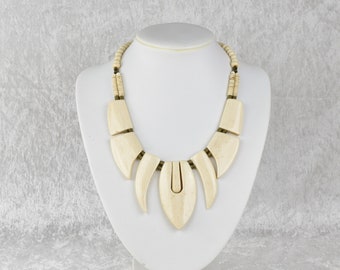 Africa jewelry, necklace, collar chain, made from camel leg (bone), made in North West Africa