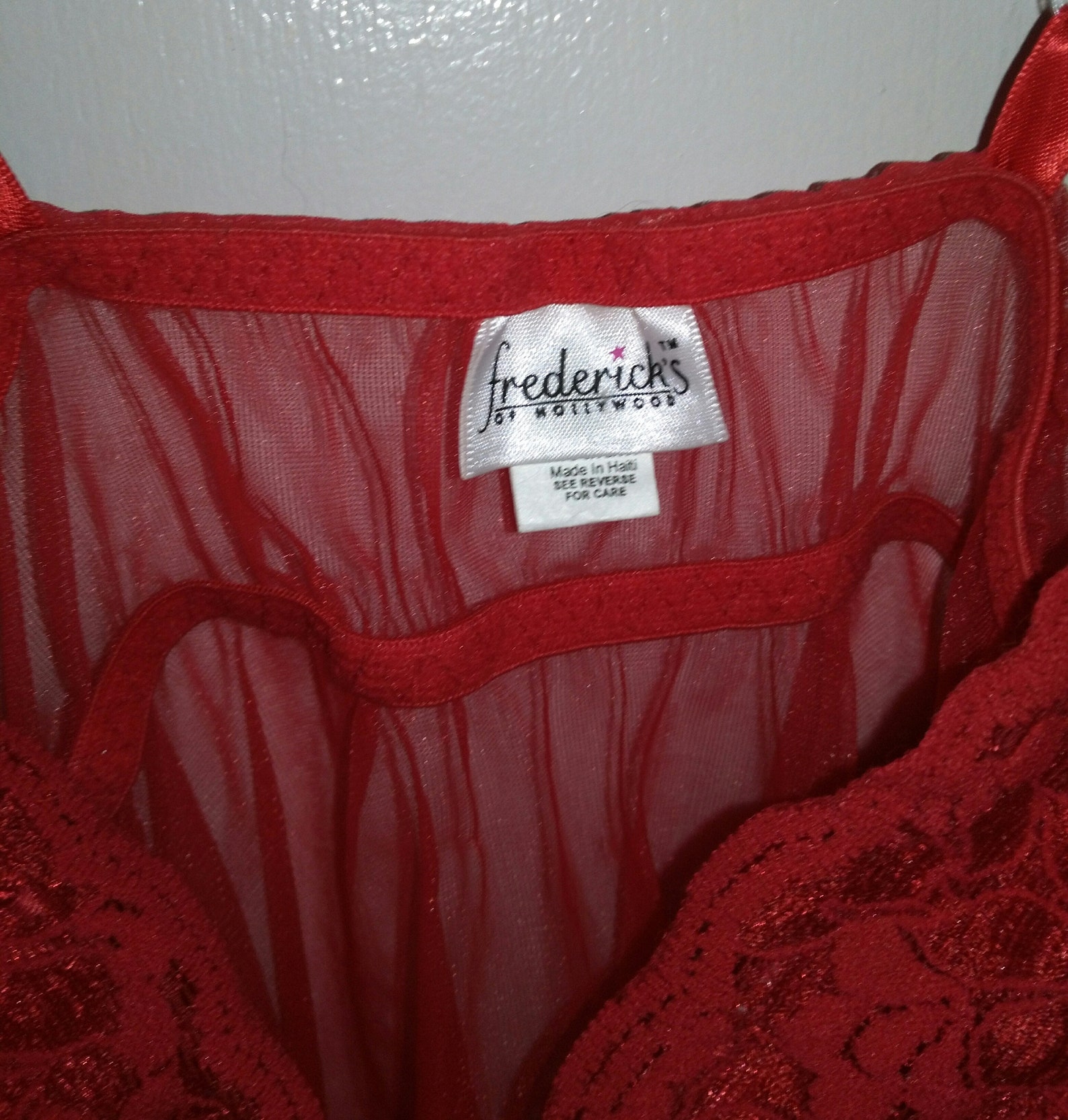 Frederick's of Hollywood Sexy Nightgown /teddy and Matching Robe Size M ...