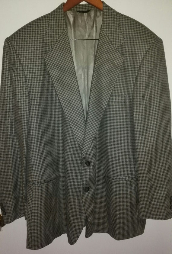 Mens Vintage 80's Pierre Cardin Boxy Houndstooth/