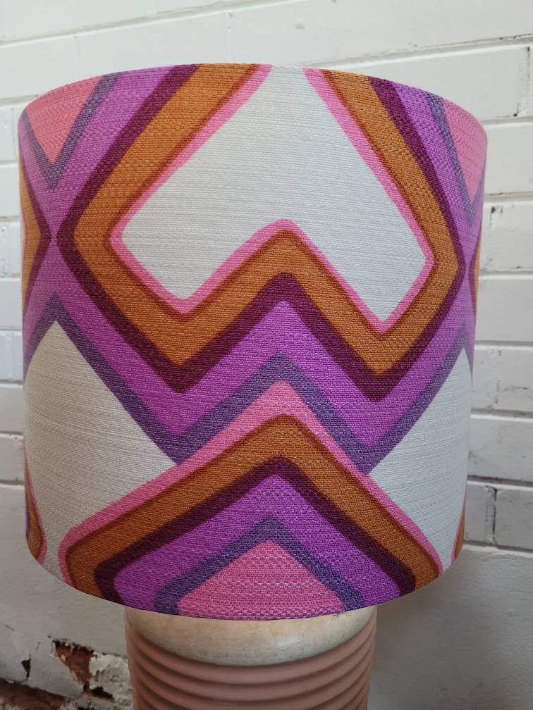 Pink and purple lamp on sale shade
