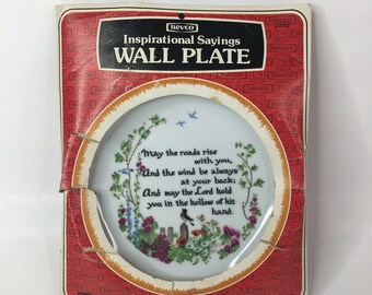 Vintage Nevco Inspirational Sayings Collectors Wall Plate 7 1/2" Japan 1976