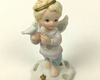 Katharine Stevenson Angel Figurine Tender Hearts Collection 4" Come Fly With Me