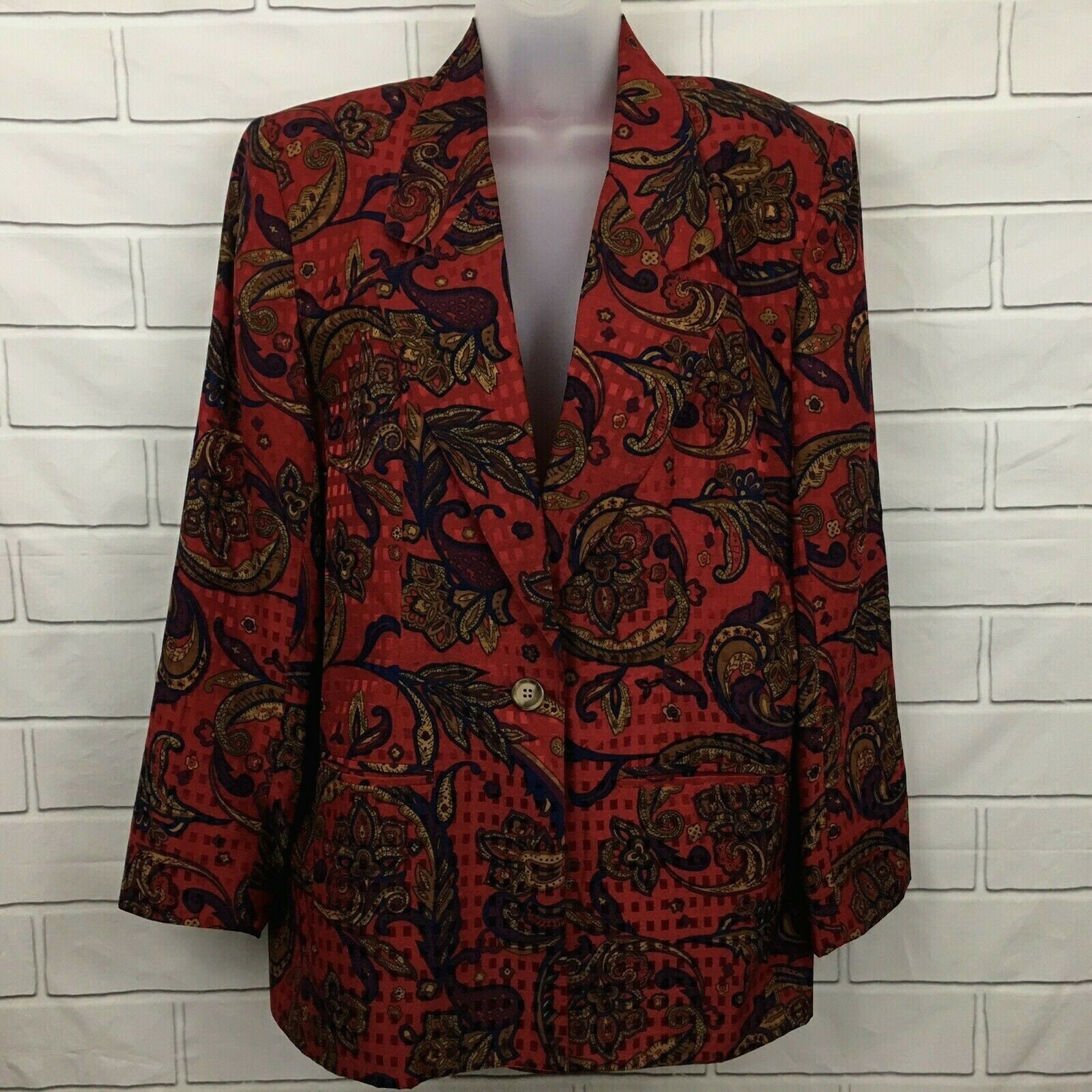Talbots Womens 100% Silk Blazer Size 10 