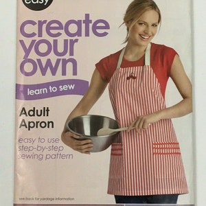 Simplicity Adult Apron Pattern Create your own Its Sew Easy Learn to Sew
