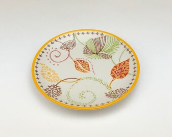 Merry Christmas Decor Porcelain Sea Flower Round Plate