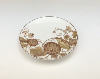 Merry Christmas Decor Porcelain Pumpkin Round Plate